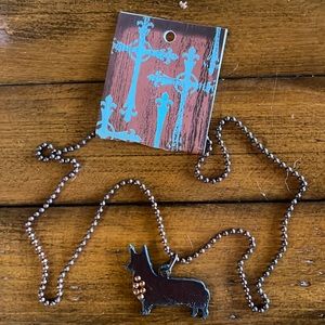 Corgi trinket necklace